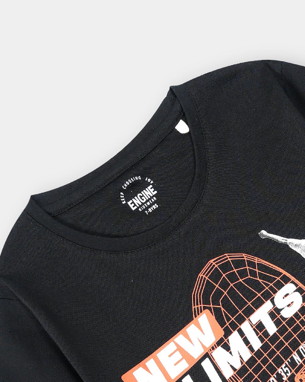 Engine Boys T Shirt KT5057-K02-BLK