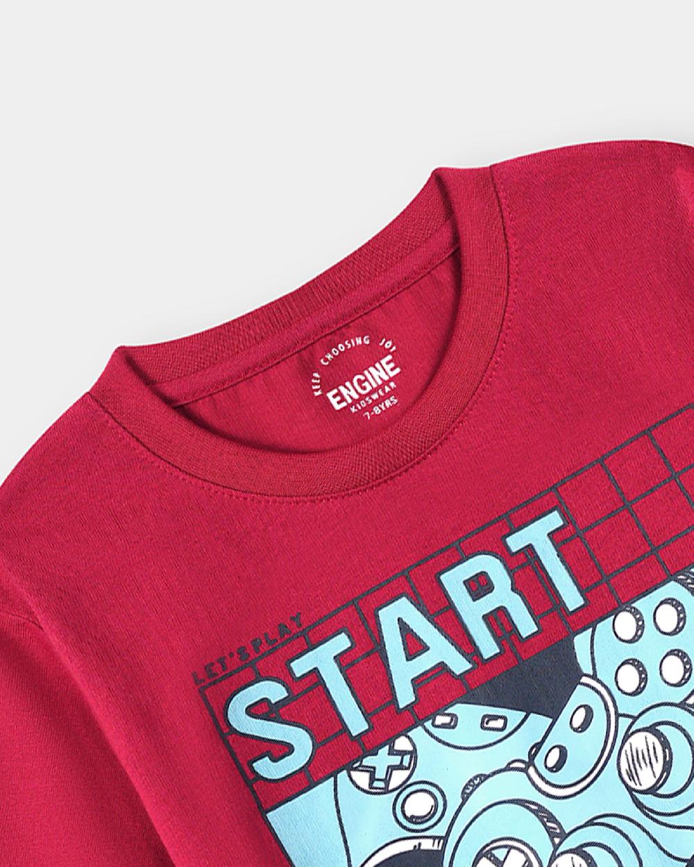 Engine Boys T Shirt KT5058-K04-RED