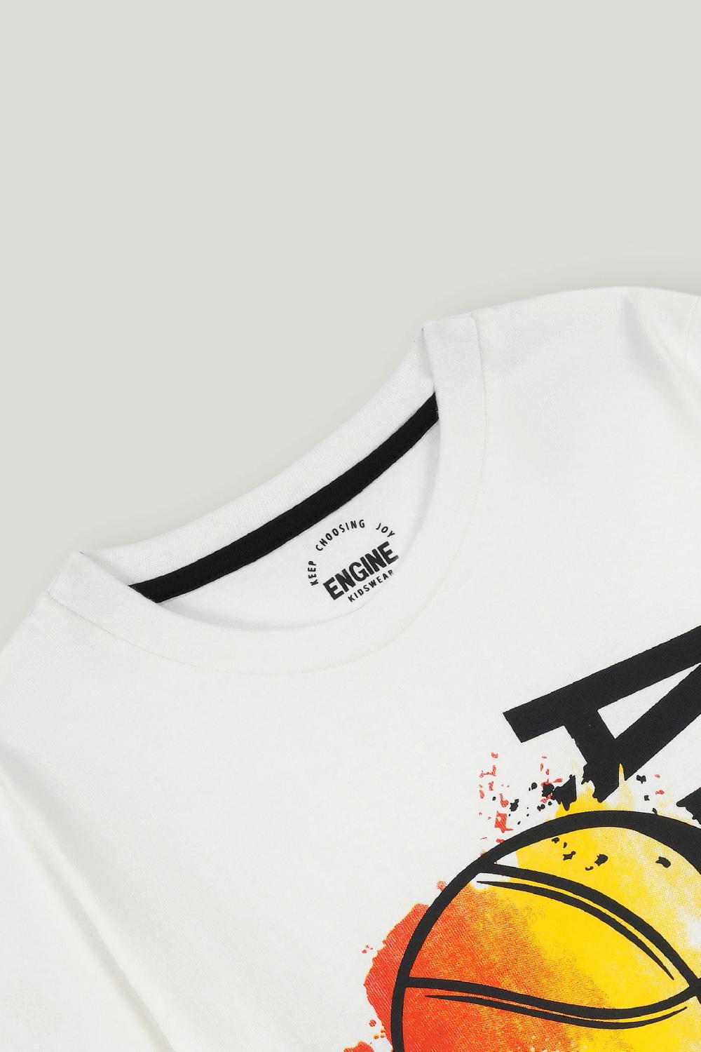 Engine Boys T Shirt KT5062-K02-WHT