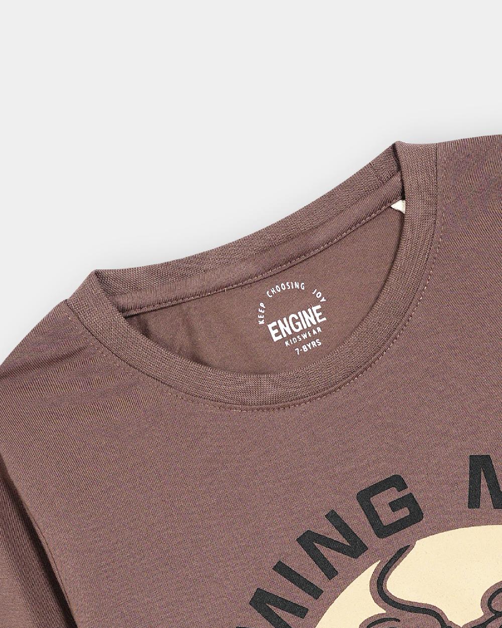 Engine Boys T Shirt KT5063-K02-BRN