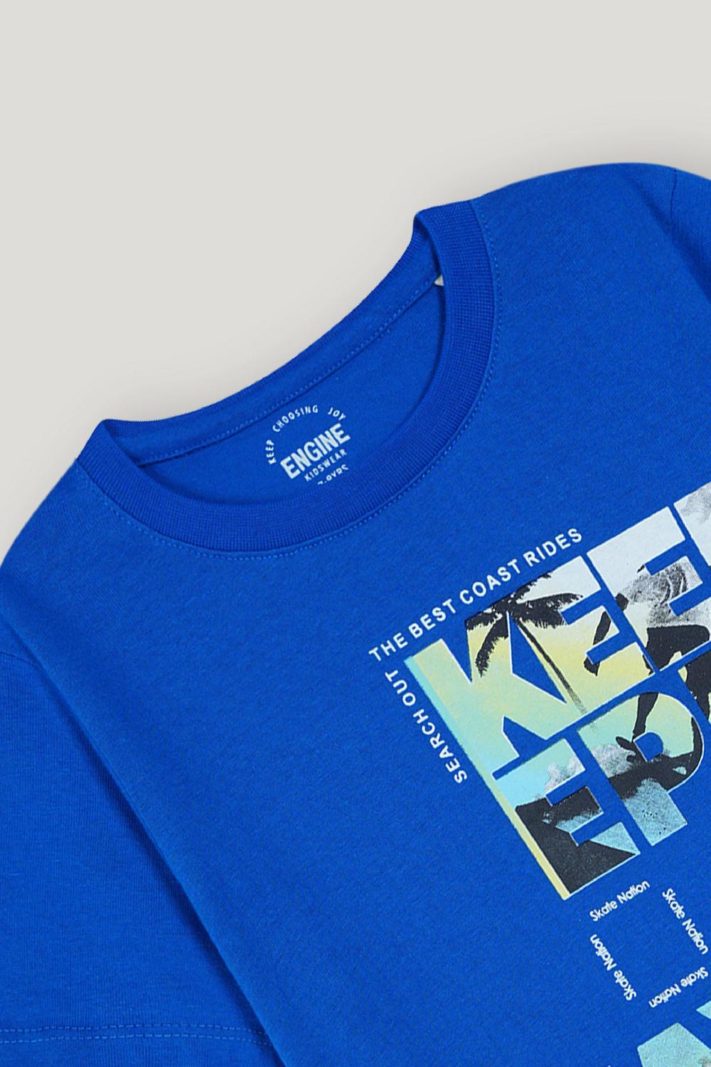 Engine Boys T Shirt KT5076-K02-BLU