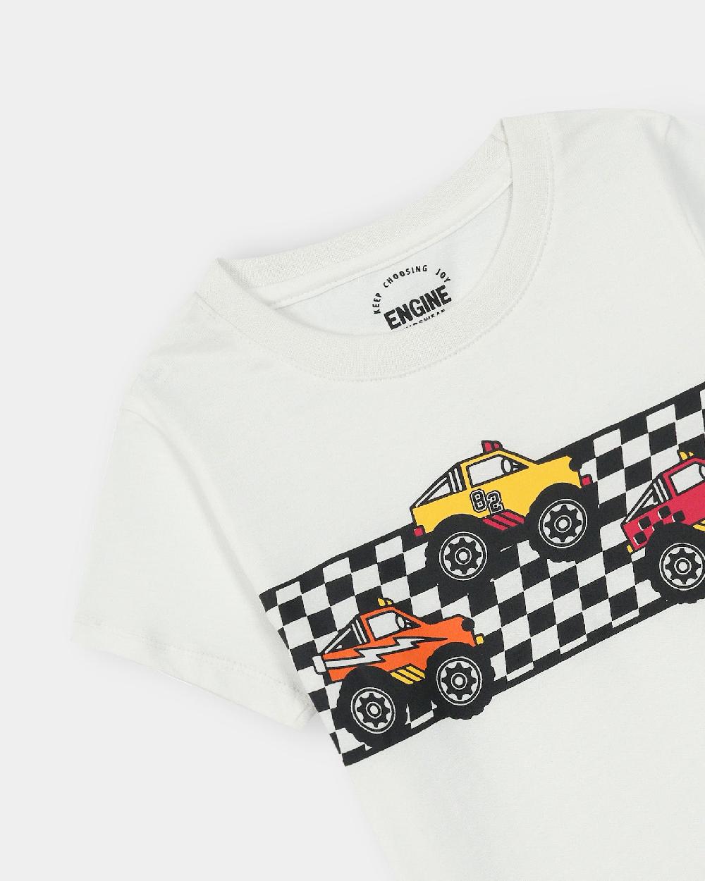 Engine Boys T Shirt TT5028-4YR-WHT