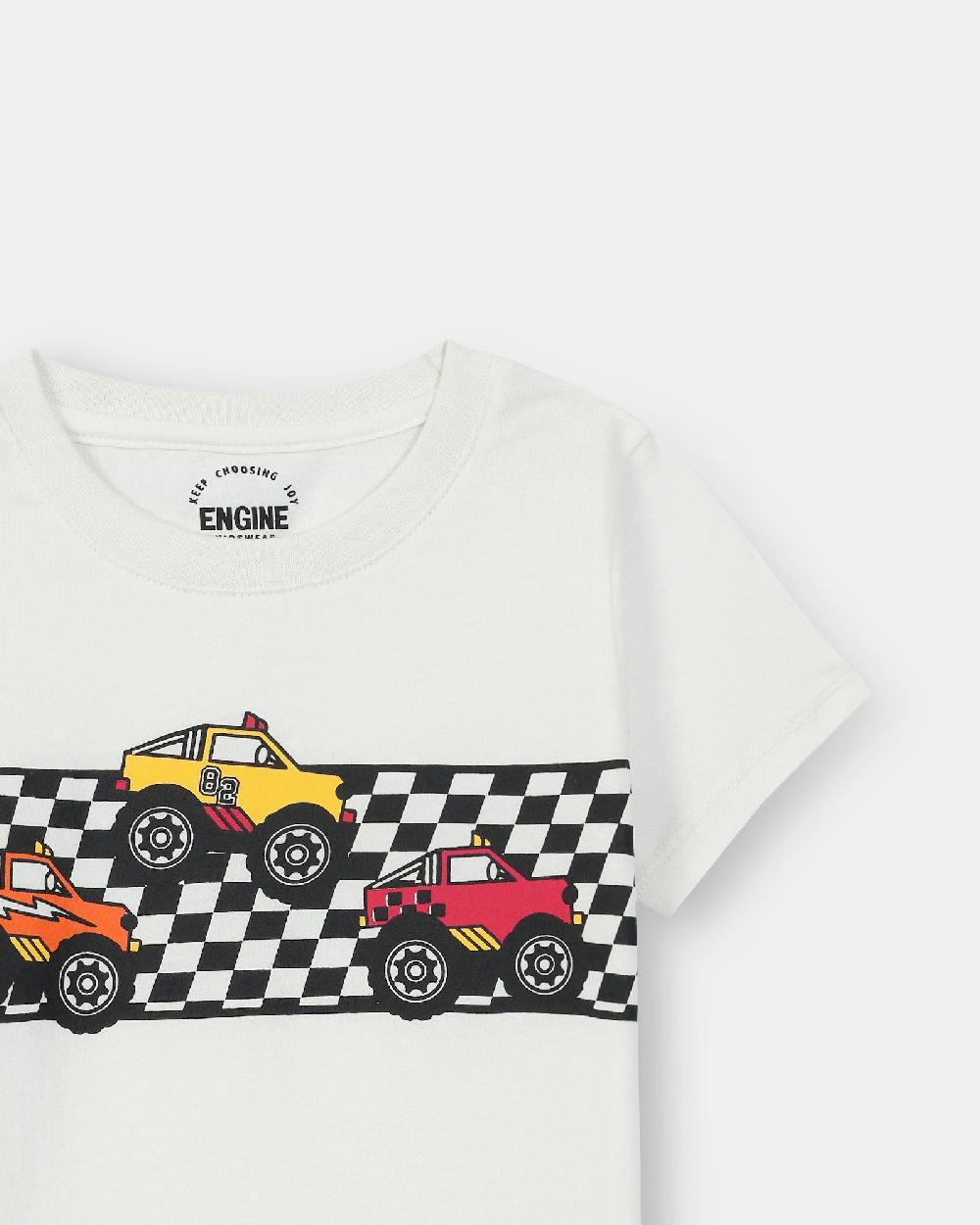 Engine Boys T Shirt TT5028-4YR-WHT