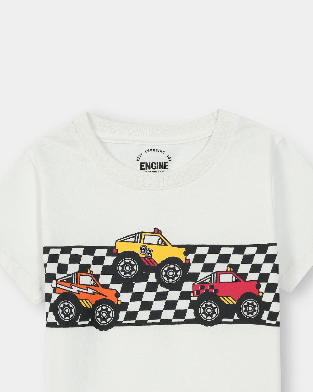 Engine Boys T Shirt TT5028-4YR-WHT