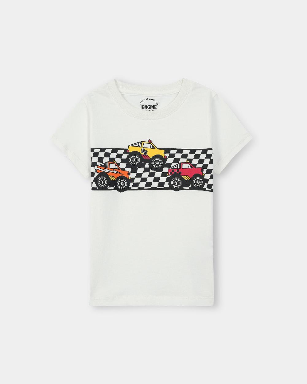 engine Boys T Shirt TT5028-4YR-WHT