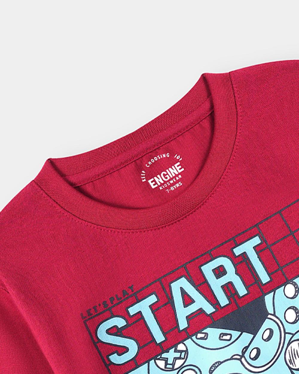 Engine Boys T Shirt TT5058-2YR-RED