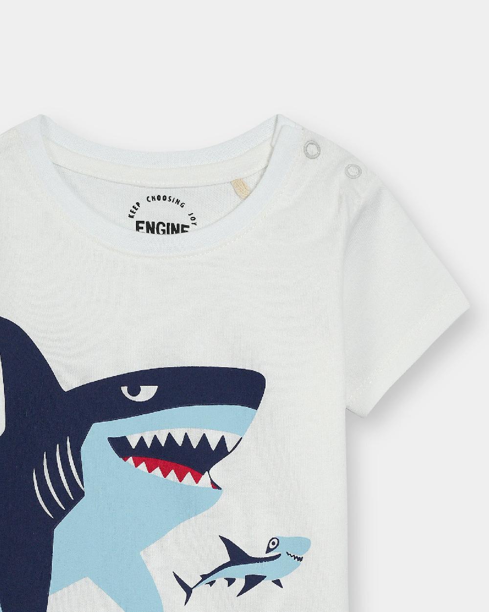 Engine Boys T Shirt VIT117-I02-WHT