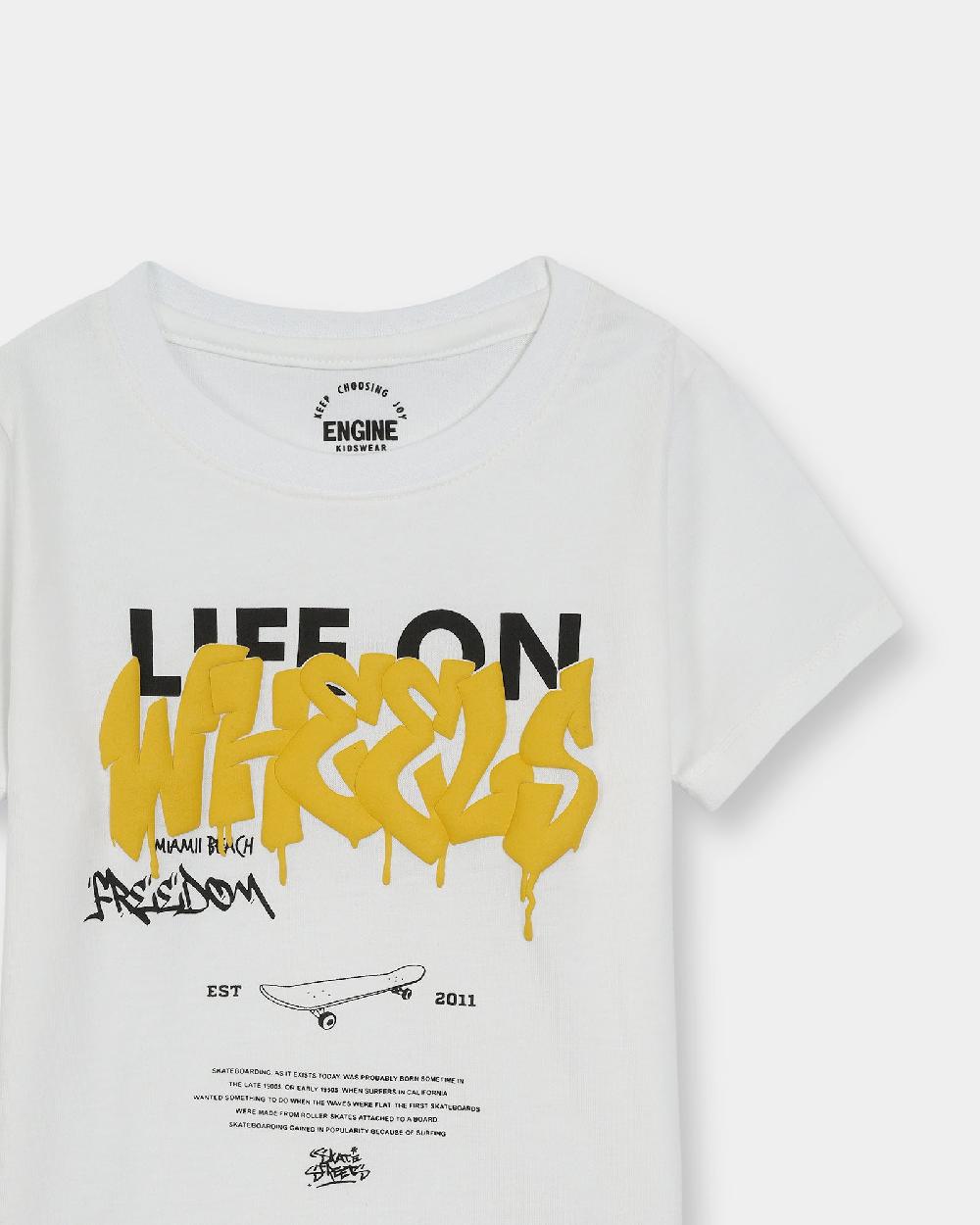 Engine Boys T Shirt VIT120-I02-WHT