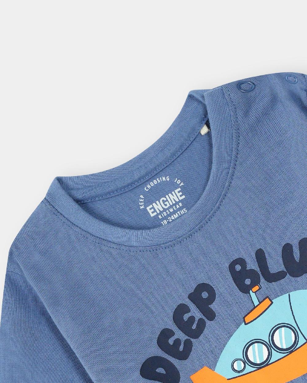 Engine Boys T Shirt VIT130-I02-BLU