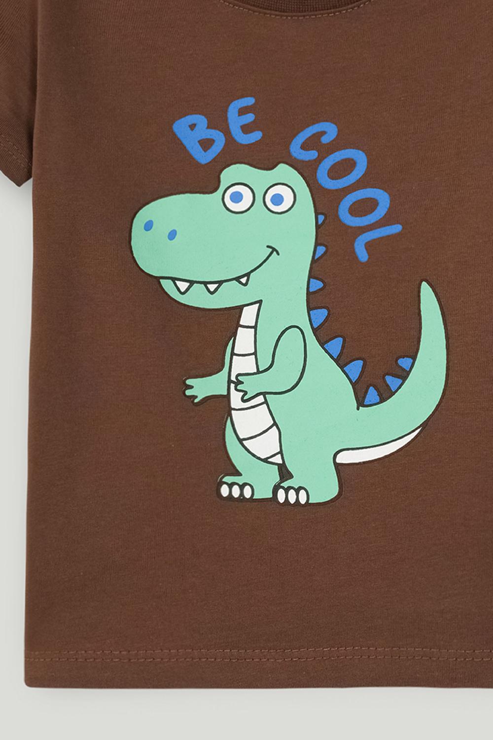 Engine Boys T Shirt VIT158-I02-Brn