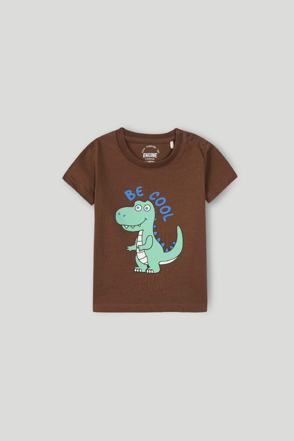 engine Boys T Shirt VIT158-I02-Brn