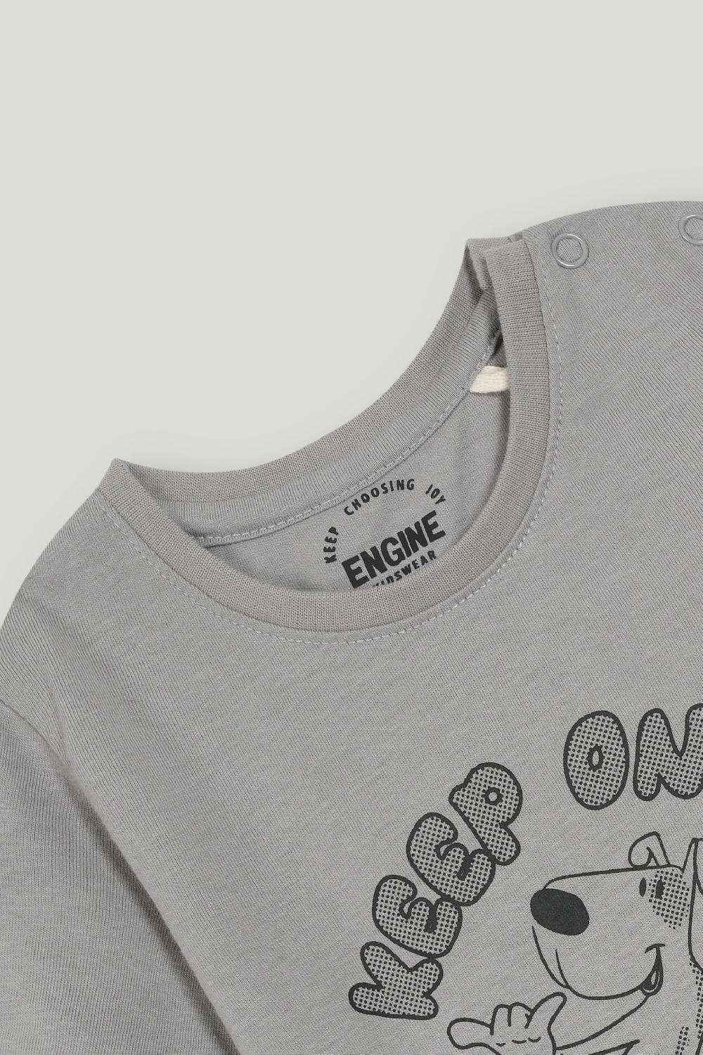 Engine Boys T Shirt VIT162-I02-GRY