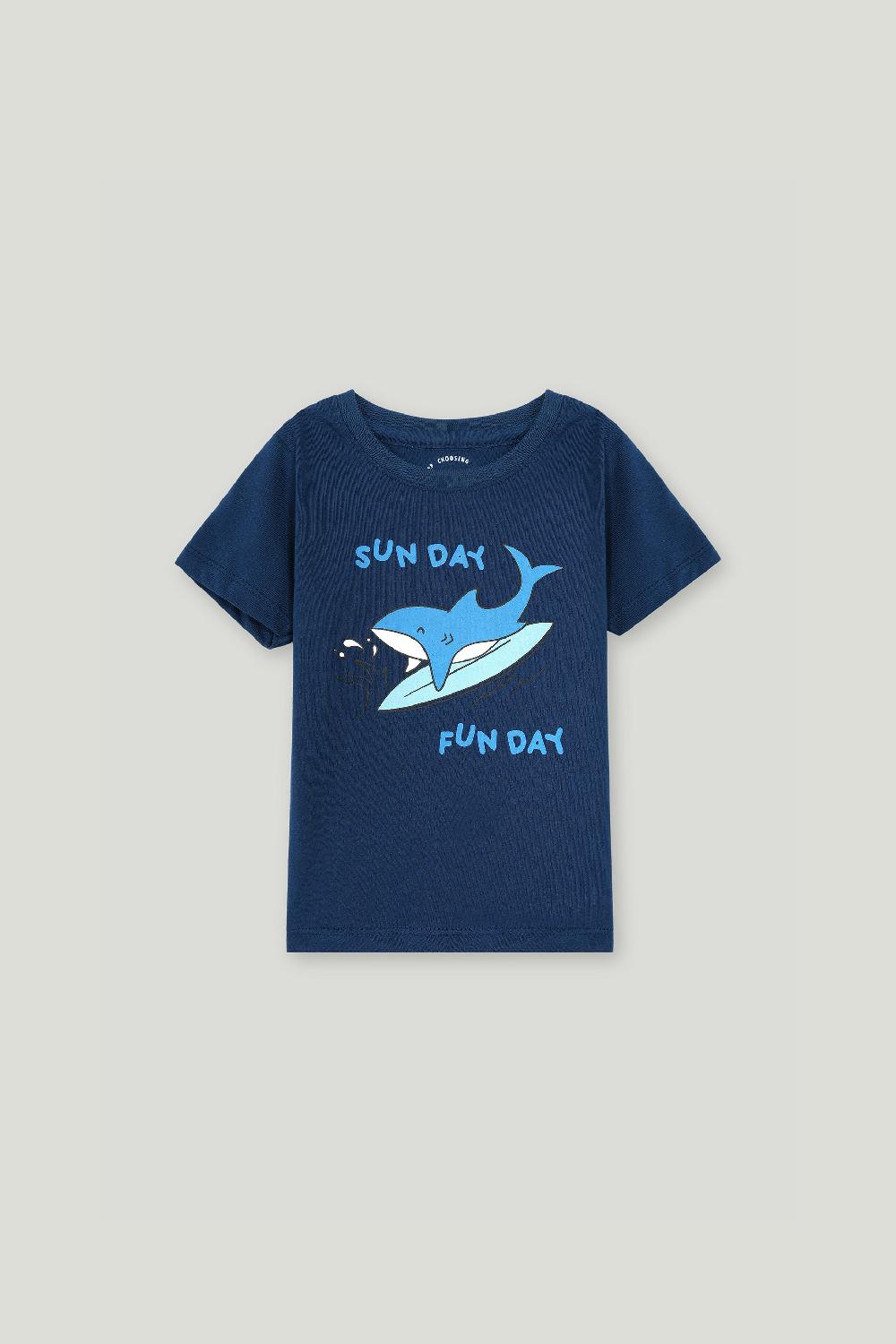 engine Boys T Shirt VIT167-I04-NVY