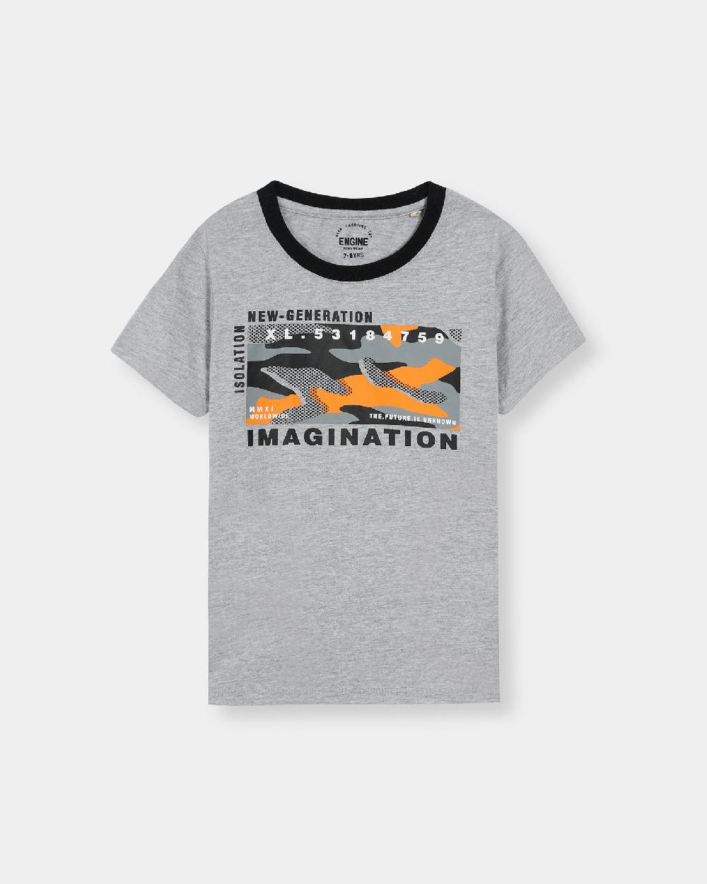 engine Boys T Shirt VKT088-K02-GRY