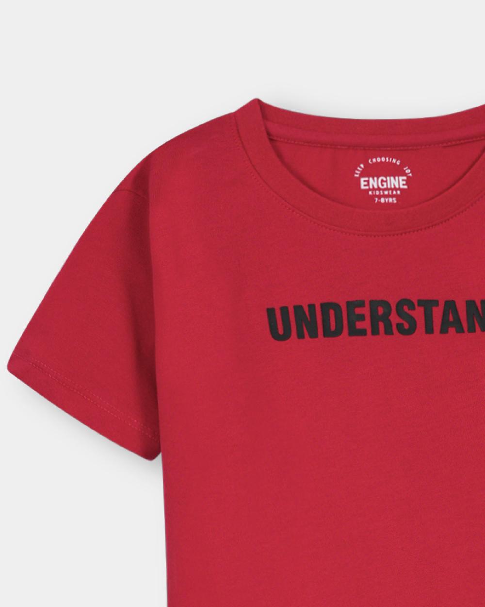 Engine Boys T Shirt VKT103-506-RED