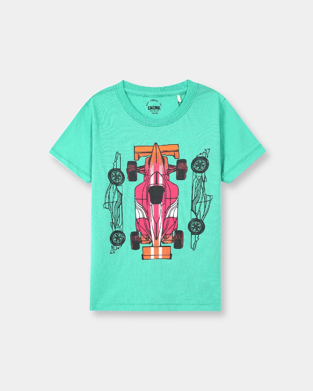 engine Boys T Shirt VKT118-K02-GRN