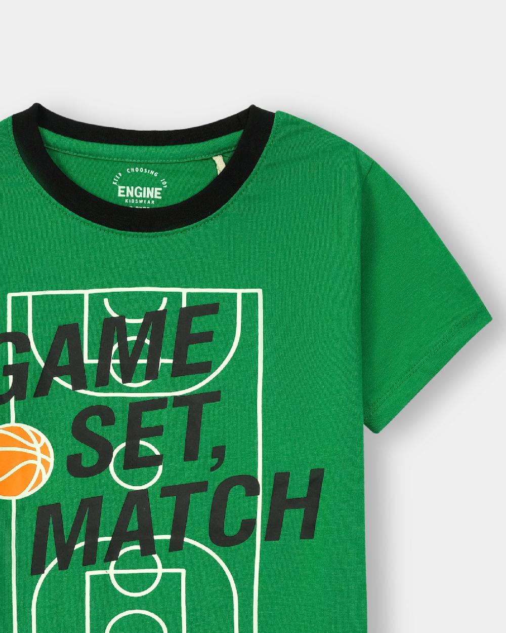 Engine Boys T Shirt VKT127-K02-GRN