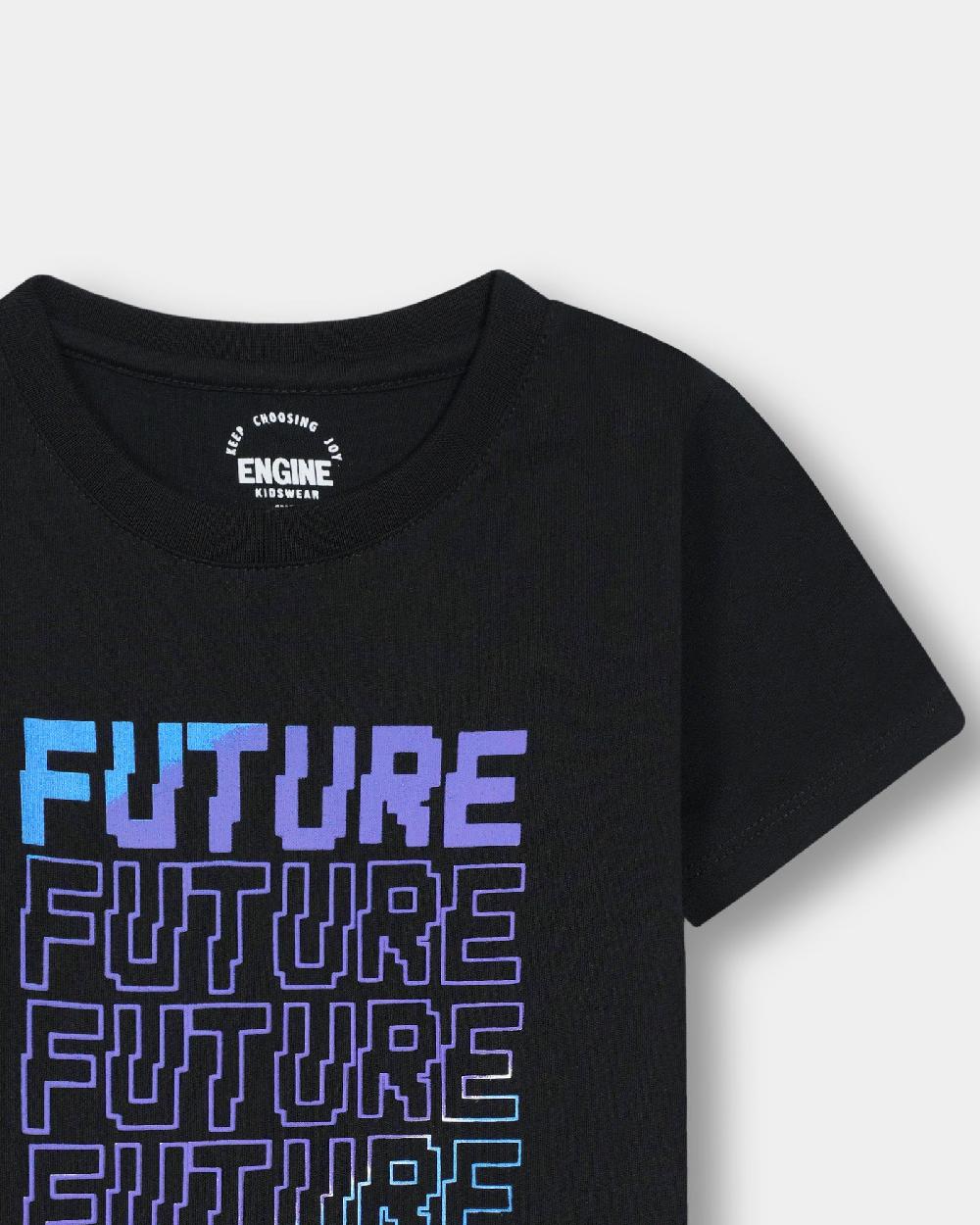 Engine Boys T Shirt VKT146-506-BLK