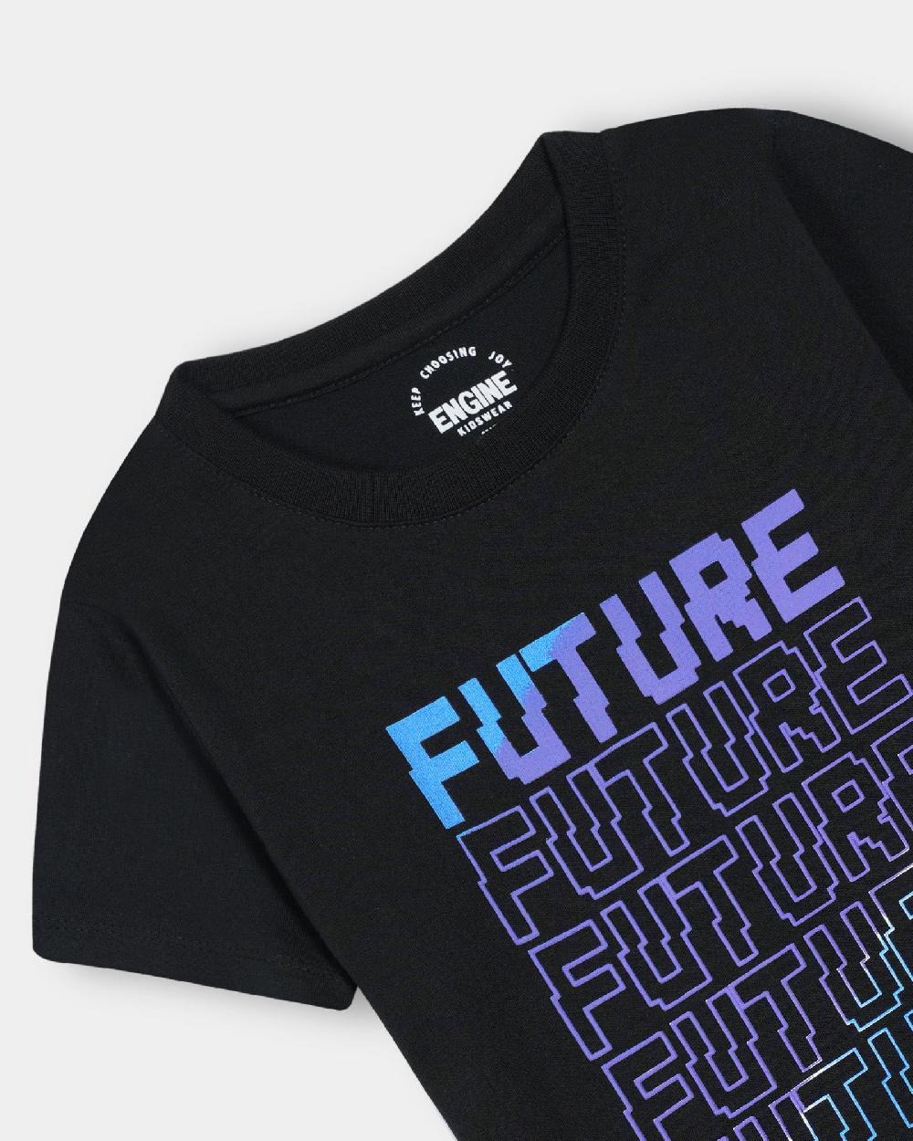 Engine Boys T Shirt VKT146-506-BLK