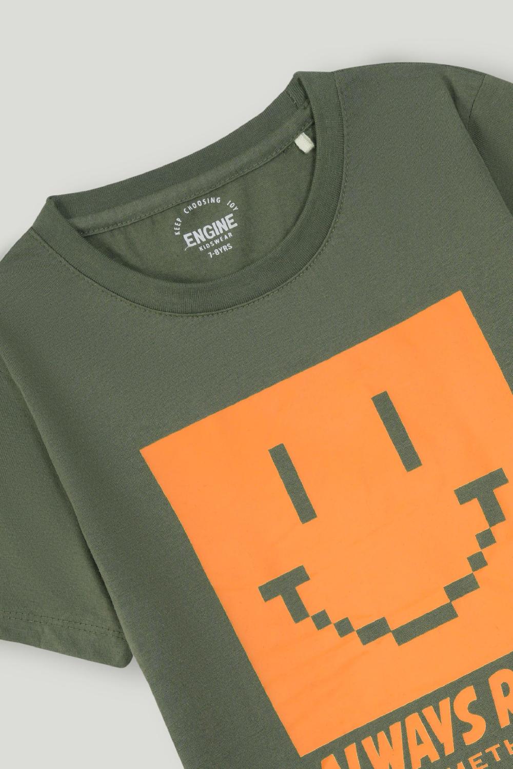 Engine Boys T Shirt VKT188-506-OLV