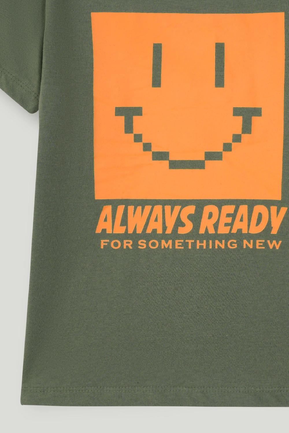 Engine Boys T Shirt VKT188-506-OLV