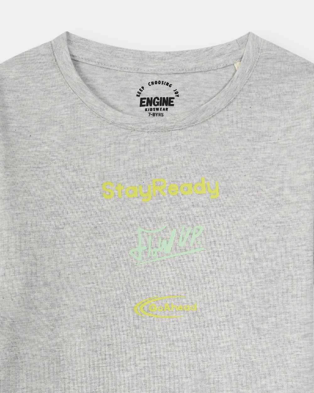 Engine Boys T Shirt VKT196-506-LGY