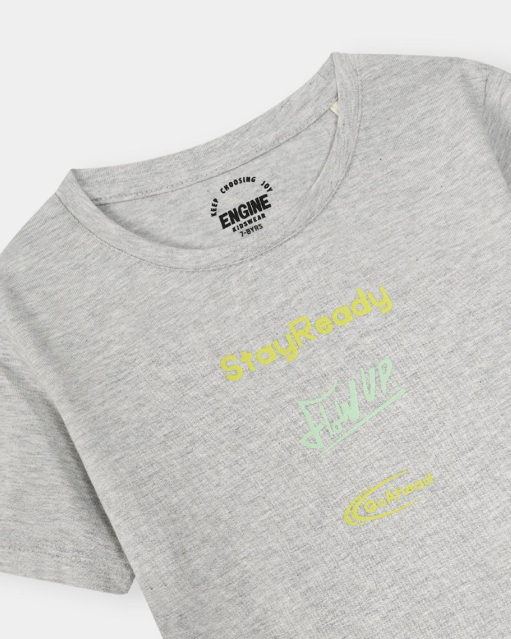 Engine Boys T Shirt VKT196-506-LGY
