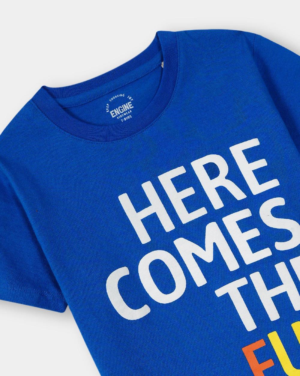 Engine Boys T Shirt VKT214-K02-BLU