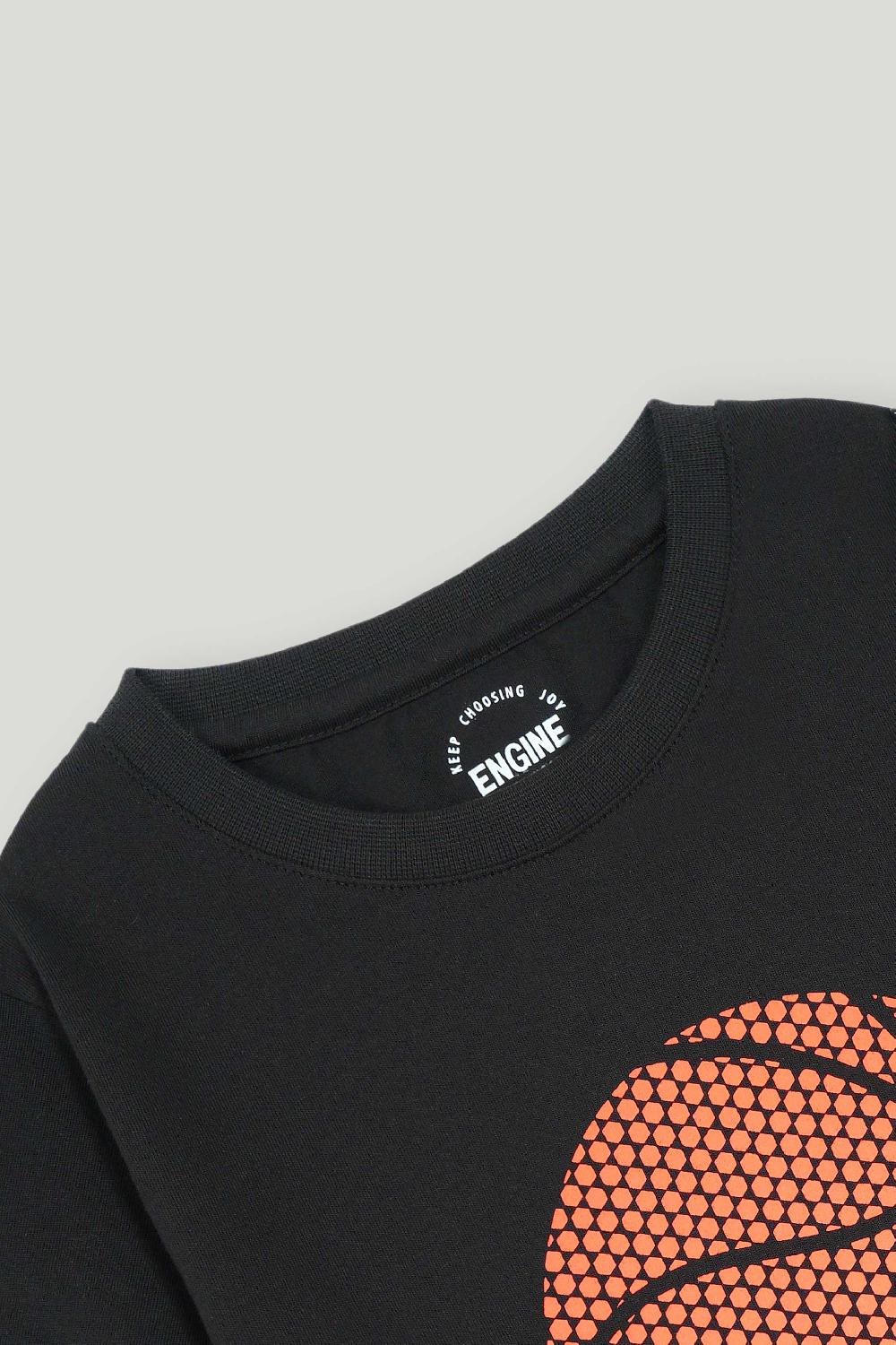 Engine Boys T Shirt VKT216-K02-BLK