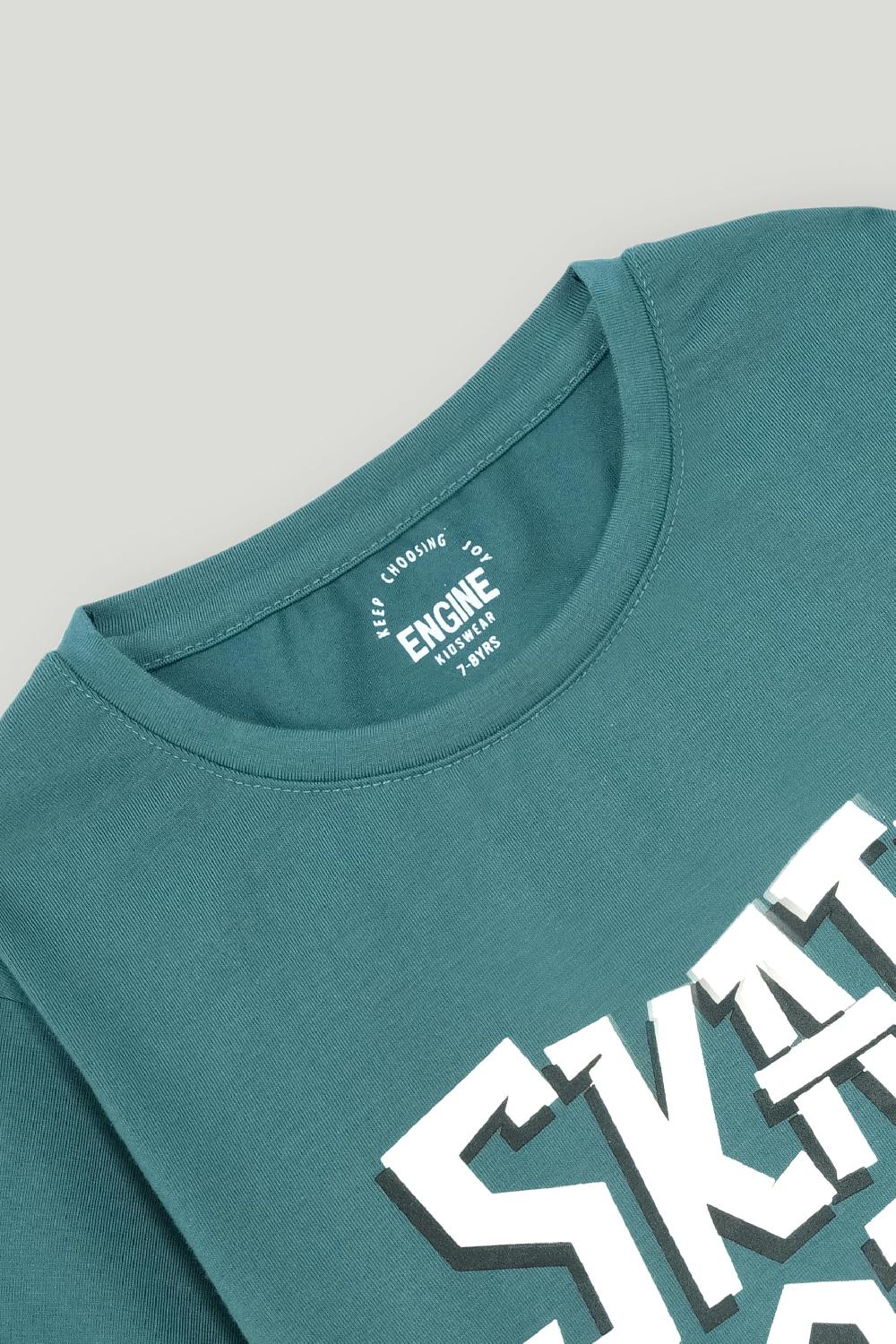 Engine Boys T Shirt VKT219-K02-TEL