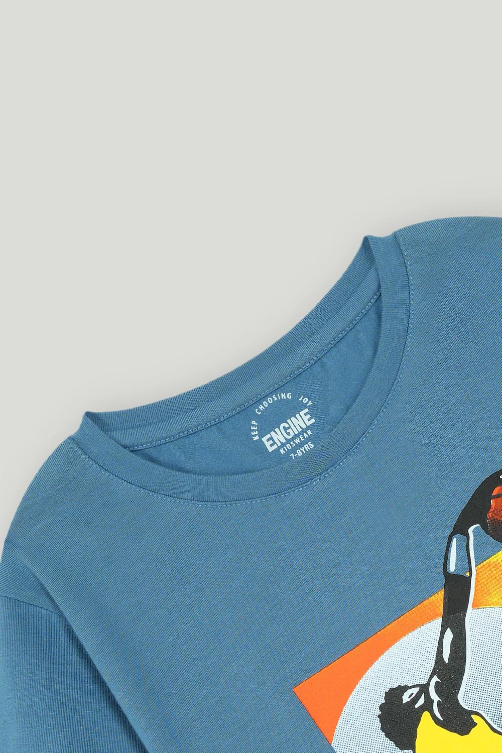 Engine Boys T Shirt VKT227-K02-BLU