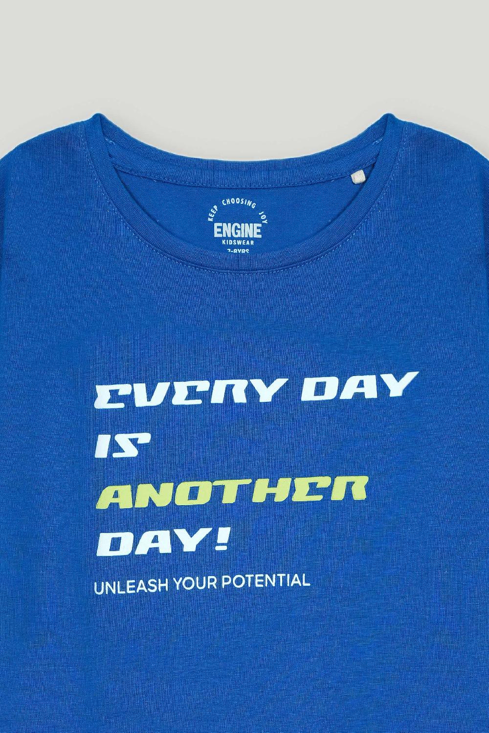 Engine Boys T Shirt VKT228-K02-BLU