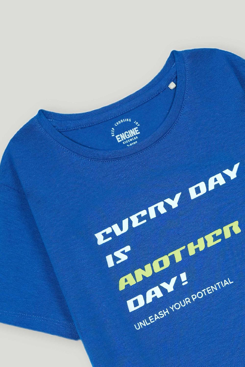 Engine Boys T Shirt VKT228-K02-BLU