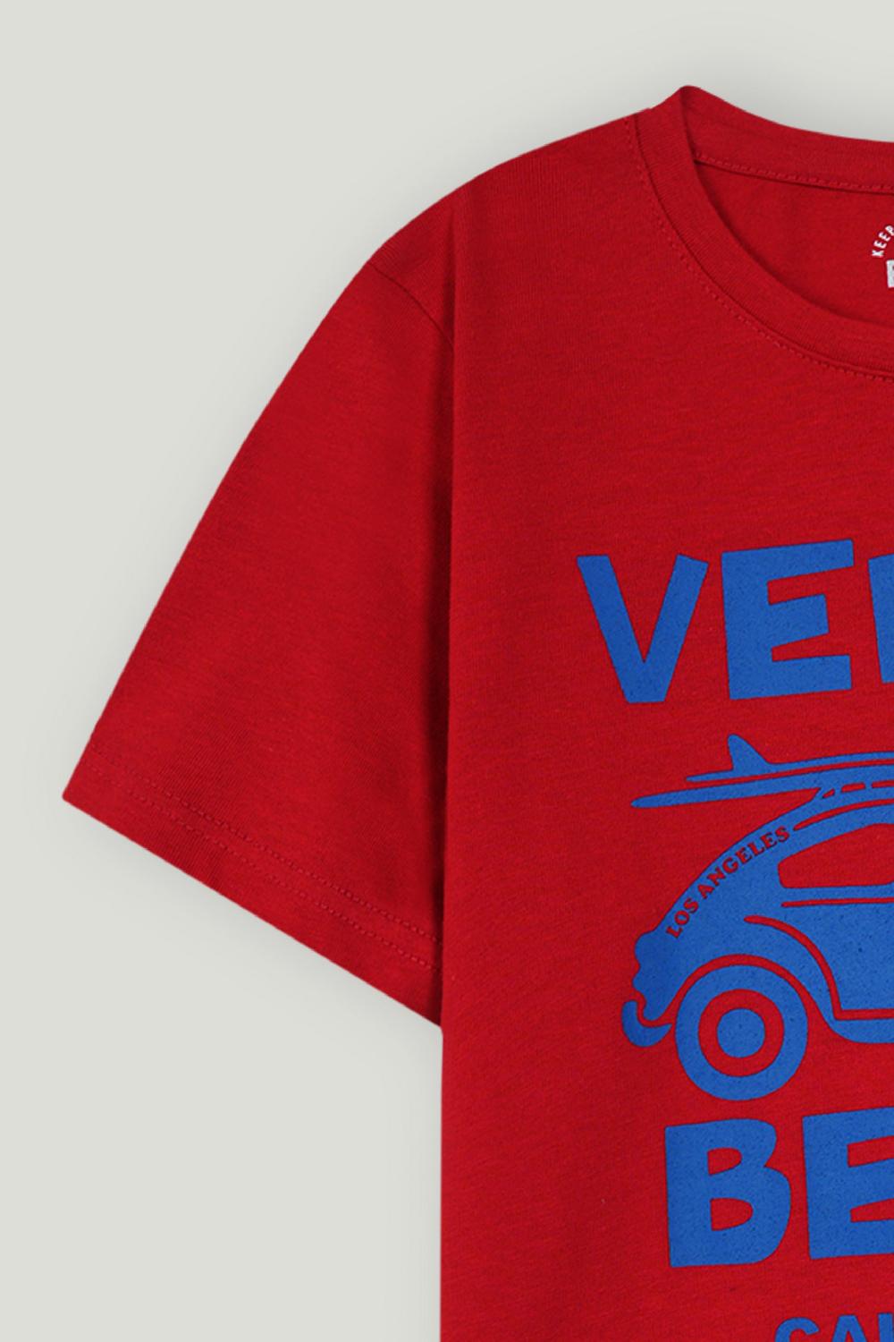 Engine Boys T Shirt VKT233-K02-RED