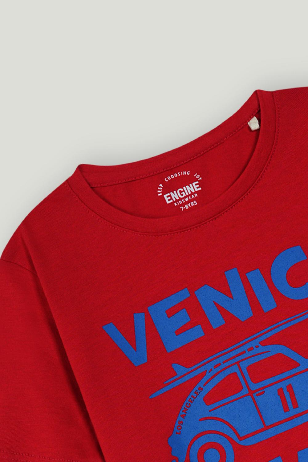 Engine Boys T Shirt VKT233-K02-RED