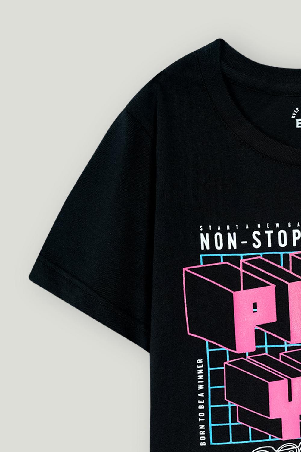 Engine Boys T Shirt VKT235-K02-BLK