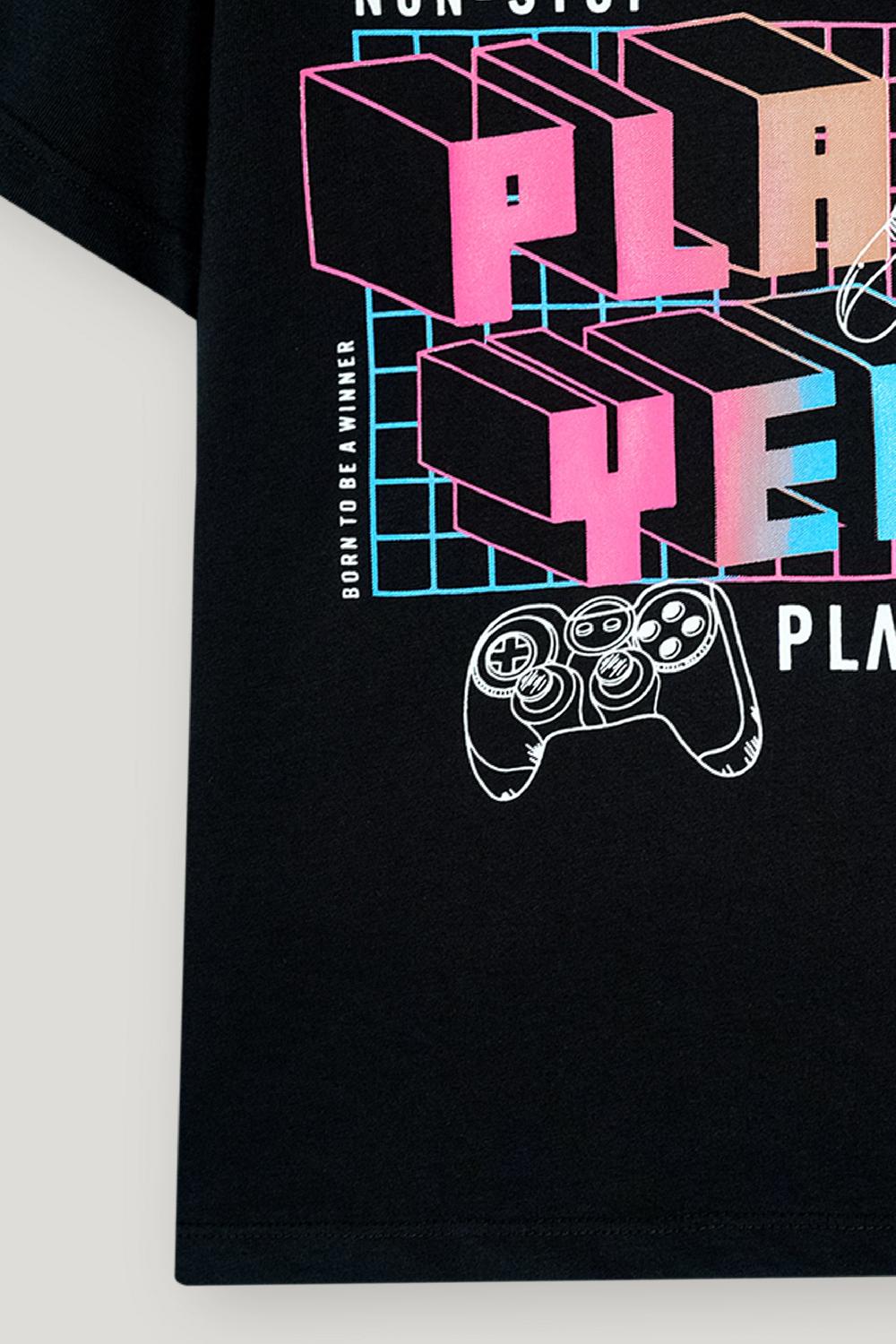 Engine Boys T Shirt VKT235-K02-BLK