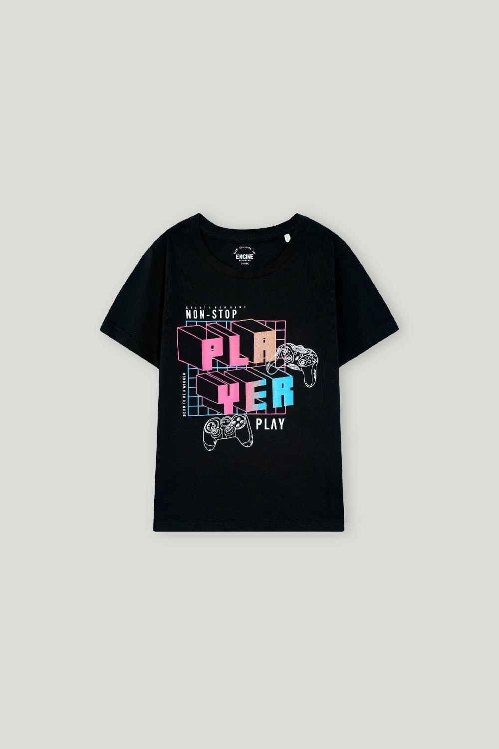 engine Boys T Shirt VKT235-K02-BLK