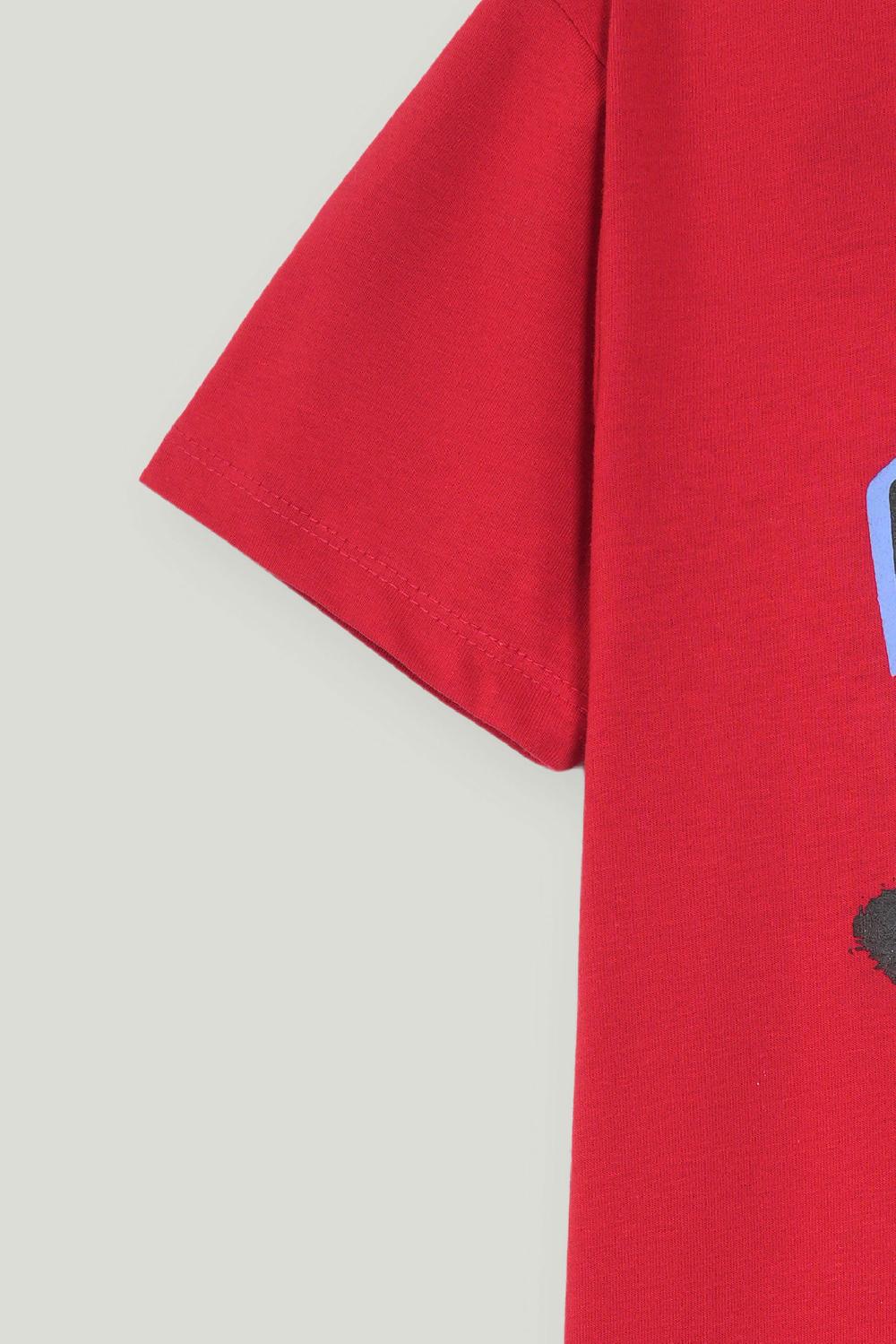 Engine Boys T Shirt VKT236-K02-RED