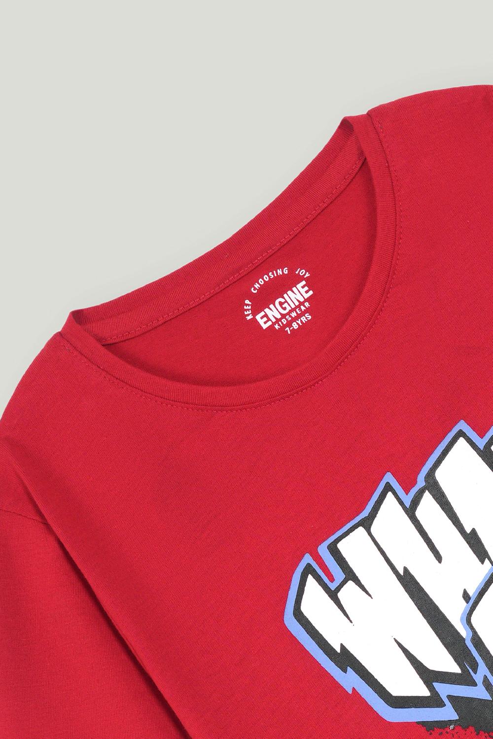 Engine Boys T Shirt VKT236-K02-RED