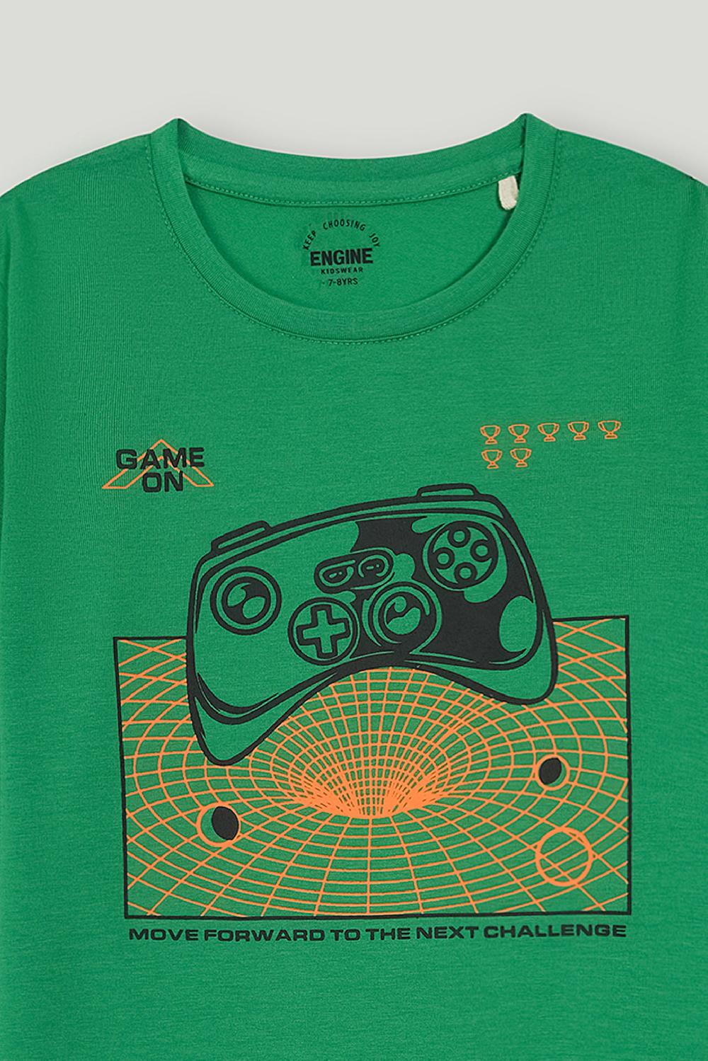 Engine Boys T Shirt VKT237-K02-GRN