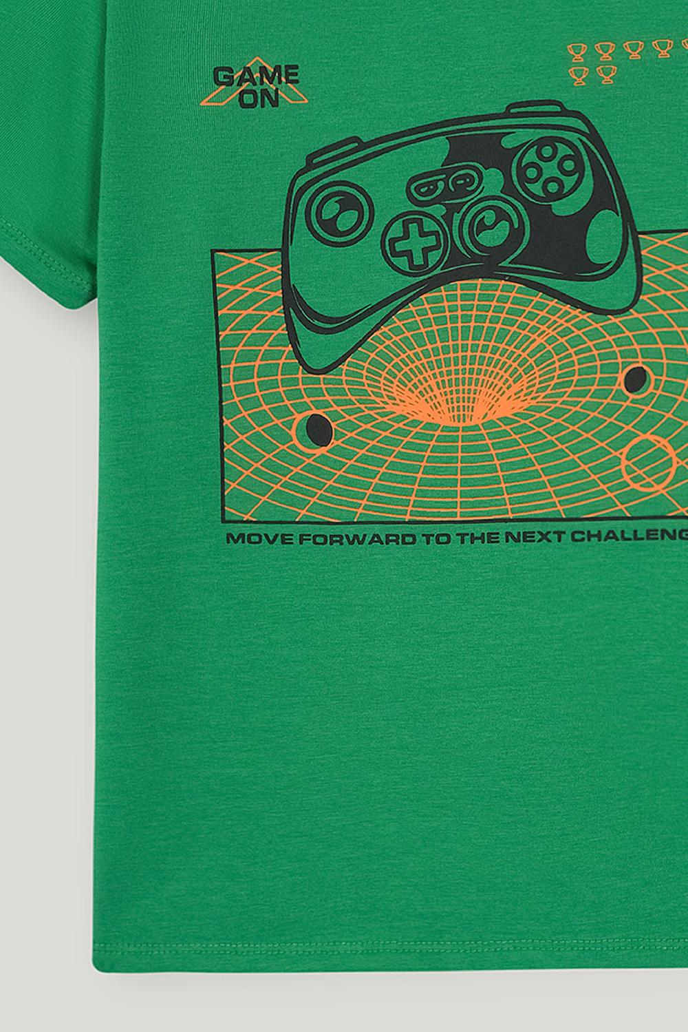 Engine Boys T Shirt VKT237-K02-GRN