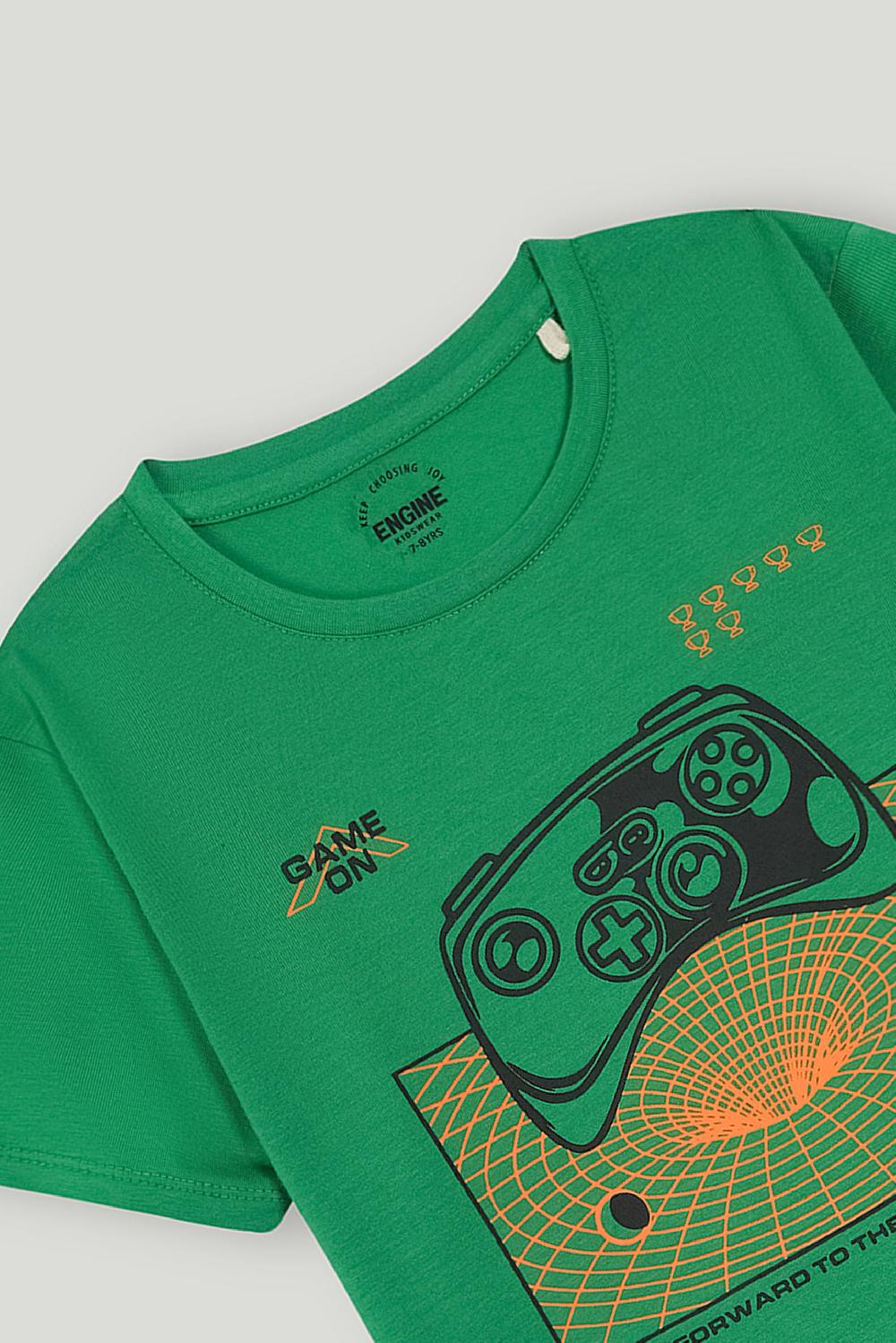 Engine Boys T Shirt VKT237-K02-GRN