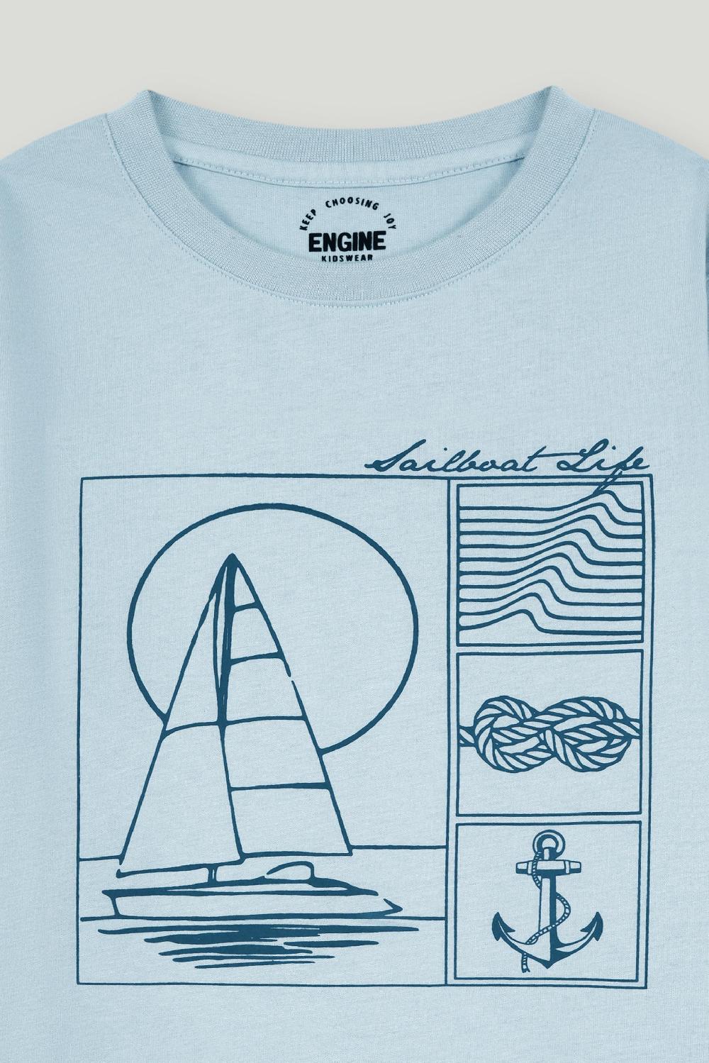 Engine Boys T Shirt VKT238-K02-SKB