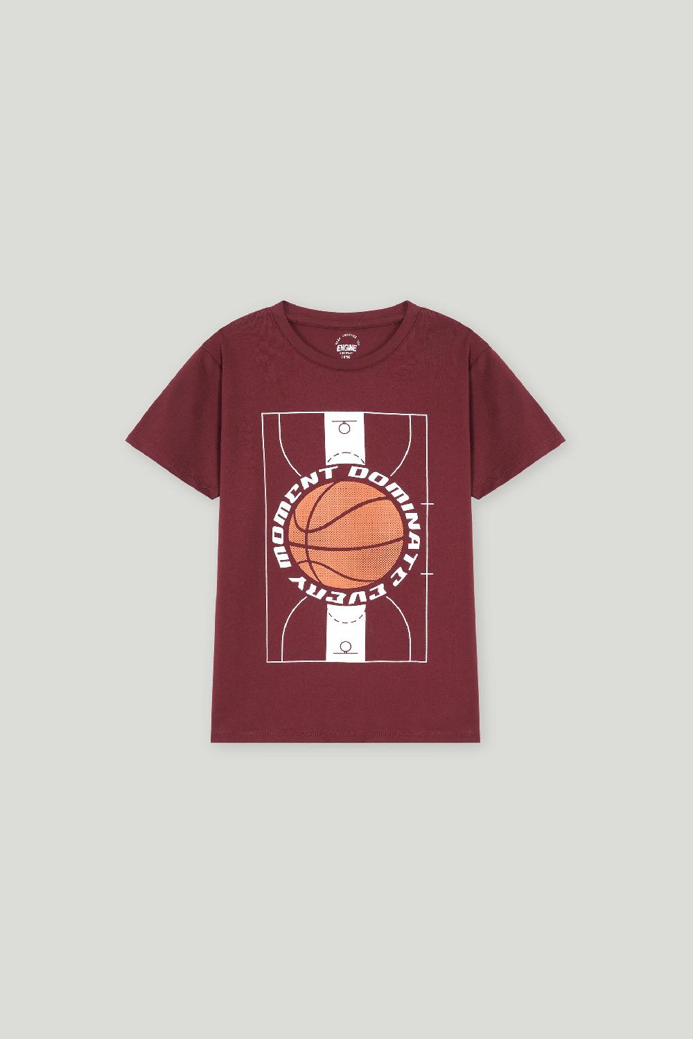 engine Boys T Shirt VKT240-K02-MRN