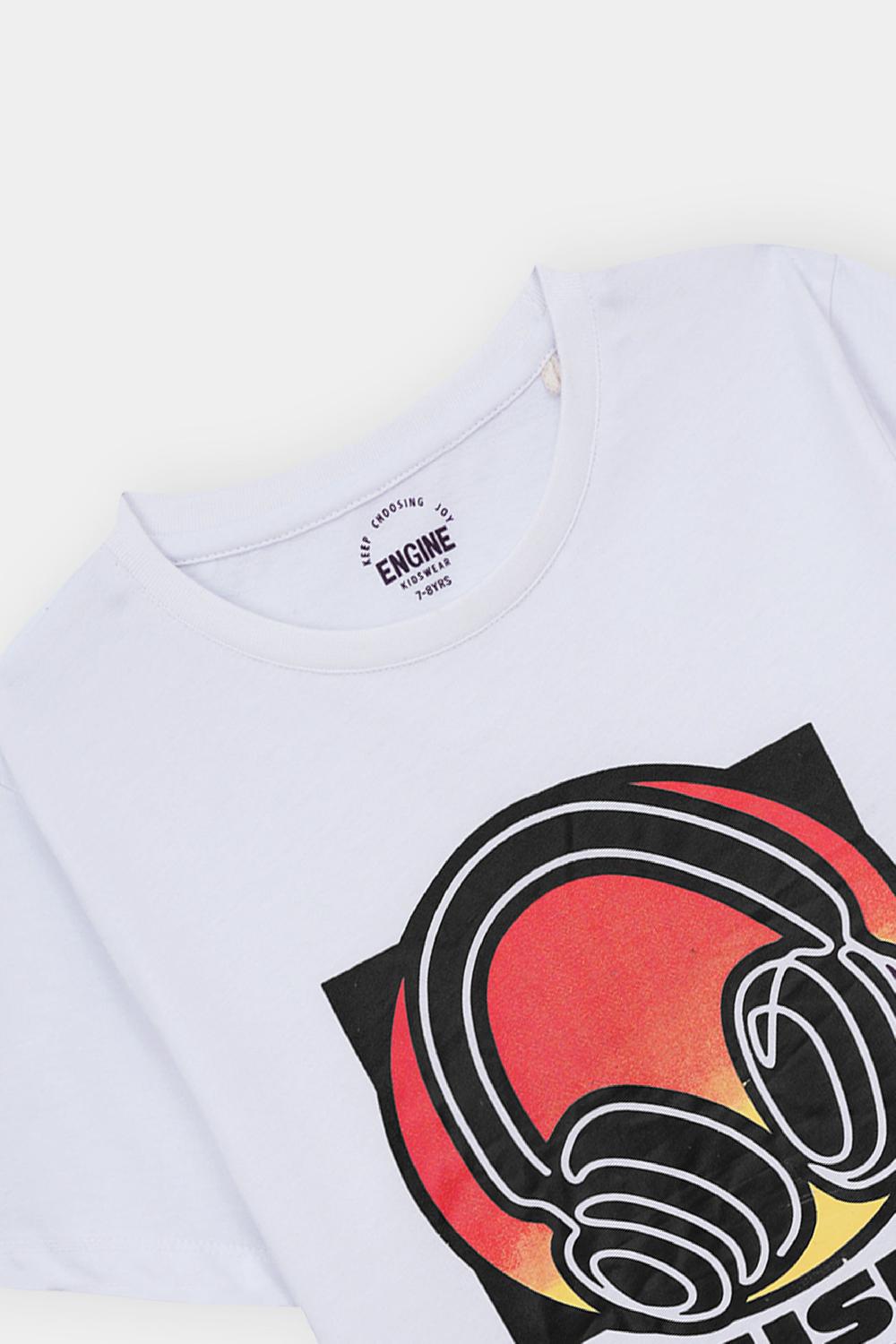 Engine Boys T Shirt VKT244-K02-WHT