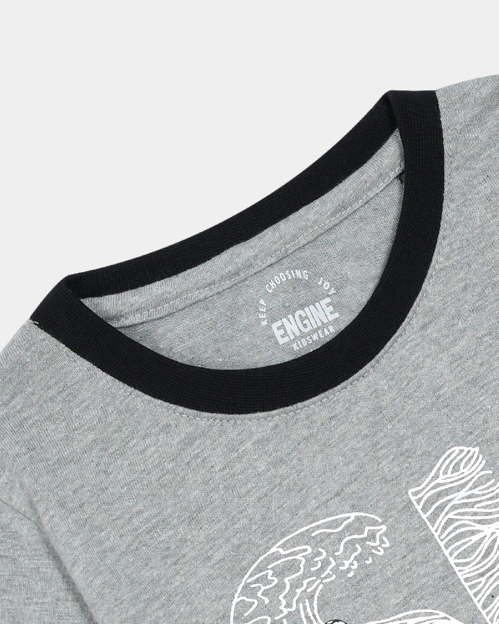 Engine Boys T Shirt VTT110-3YR-GRY