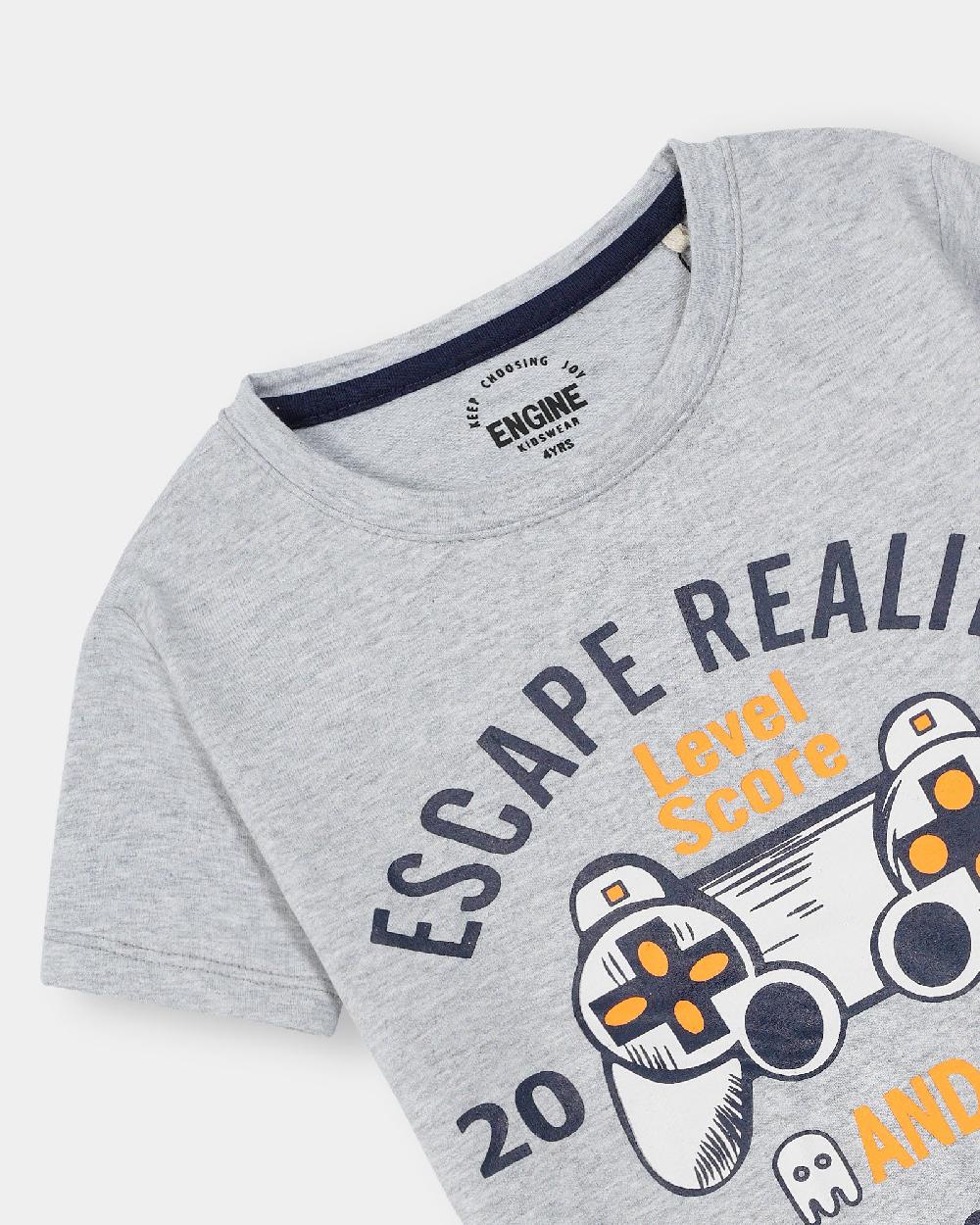 Engine Boys T Shirt VTT112-2YR-GRY