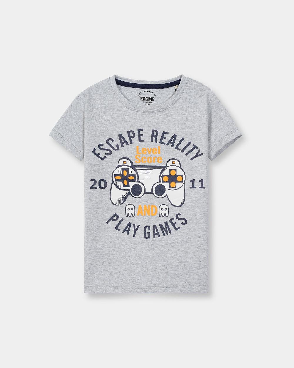 engine Boys T Shirt VTT112-2YR-GRY
