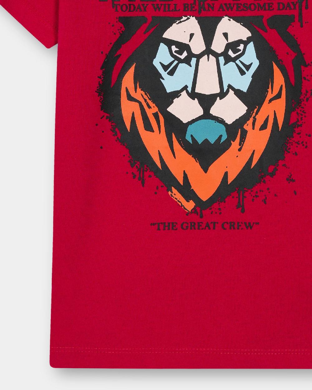 Engine Boys T Shirt VTT113-3YR-RED